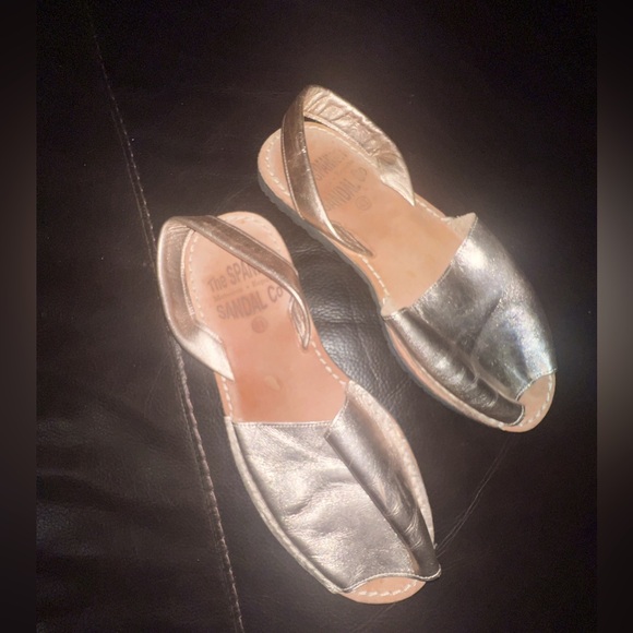 The Spanish Sandal Company Shoes - The Spanish Sandal Company Rose Gold Women's Sandals, size 41